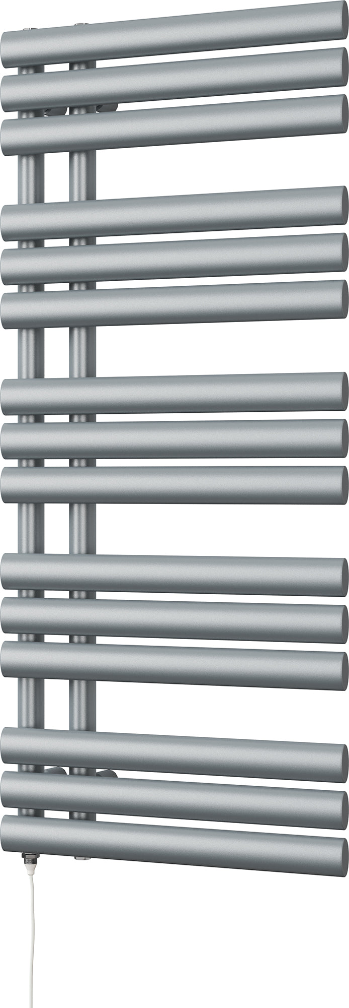 Percival - Silver Electric Towel Rail H1120mm x W500mm 500w Standard