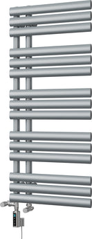 Percival - Silver Dual Fuel Towel Rail H1120mm x W500mm Thermostatic WIFI