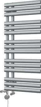 Percival - Silver Dual Fuel Towel Rail H1120mm x W500mm Thermostatic