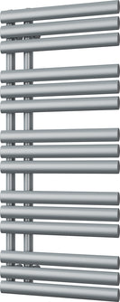Percival - Silver Towel Radiator - H1120mm x W500mm