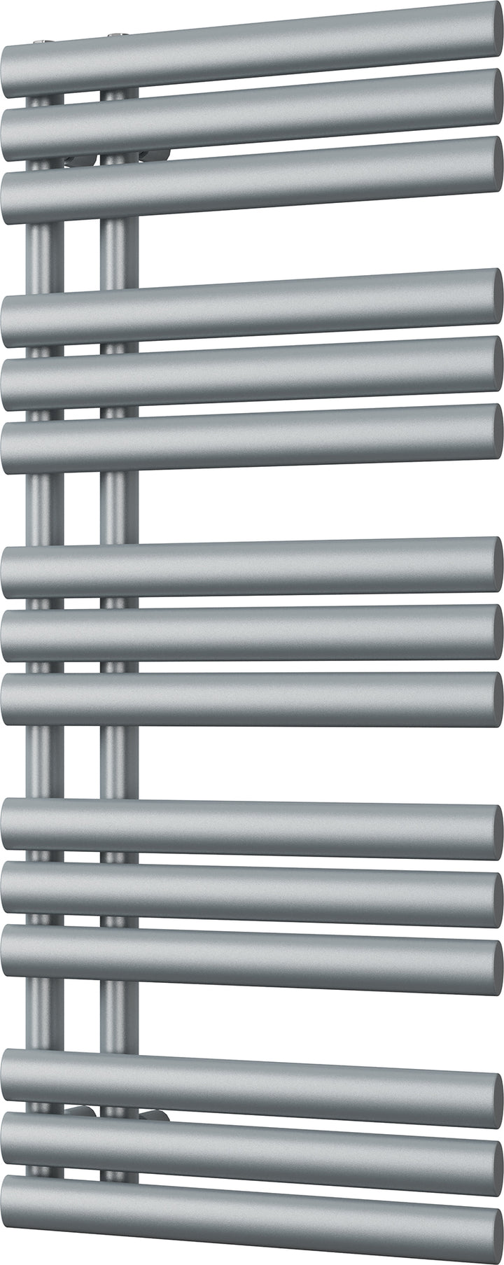 Percival - Silver Towel Radiator - H1120mm x W500mm