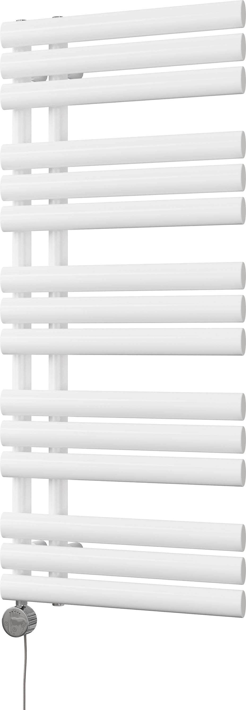 Percival - White Electric Towel Rail H1120mm x W500mm 600w Thermostatic