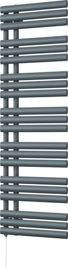 Percival - Anthracite Electric Towel Rail H1592mm x W500mm 800w Standard