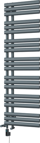 Percival - Anthracite Dual Fuel Towel Rail H1592mm x W500mm Thermostatic WIFI