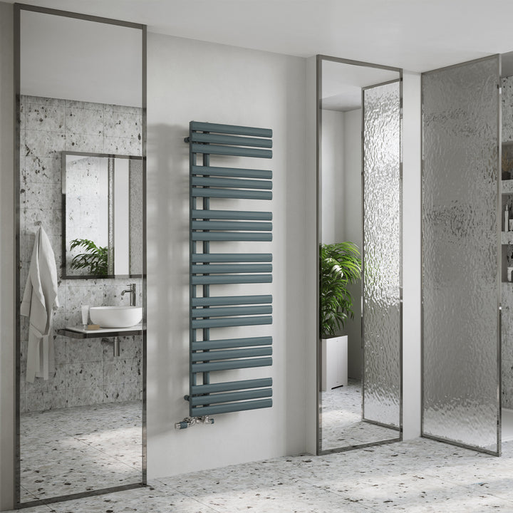 Percival - Anthracite Towel Radiator - H1592mm x W500mm