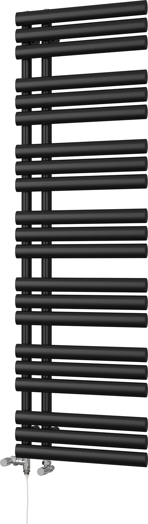 Percival - Black Dual Fuel Towel Rail H1592mm x W500mm Standard