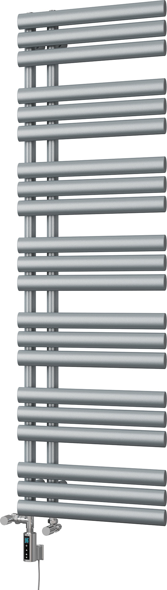 Percival - Silver Dual Fuel Towel Rail H1592mm x W500mm Thermostatic WIFI