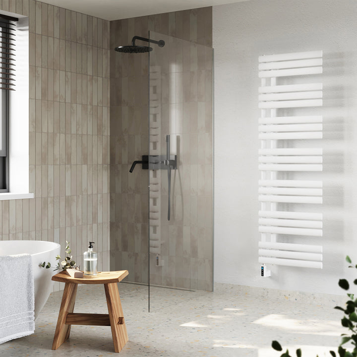 Percival - White Electric Towel Rail H1592mm x W500mm 600w Thermostatic WIFI