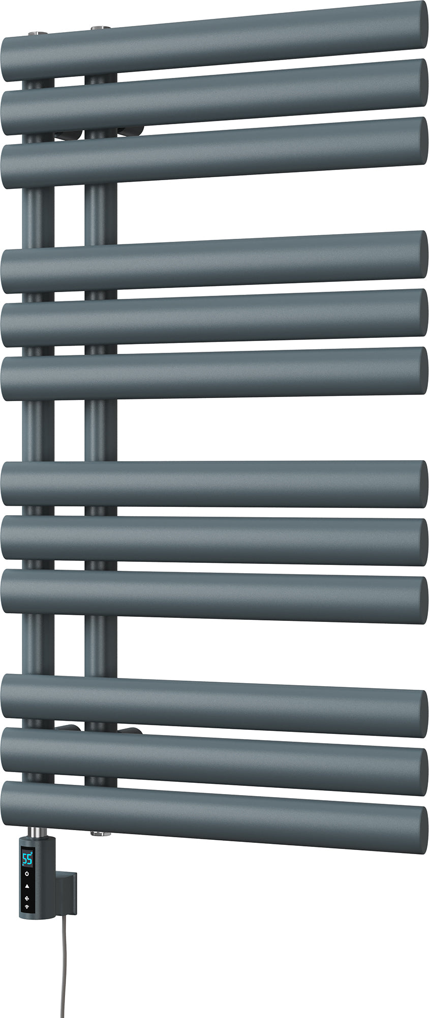 Percival - Anthracite Electric Towel Rail H884mm x W500mm 300w Thermostatic WIFI