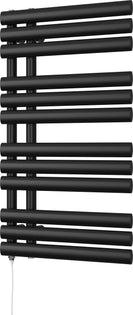 Percival - Black Electric Towel Rail H884mm x W500mm 400w Standard