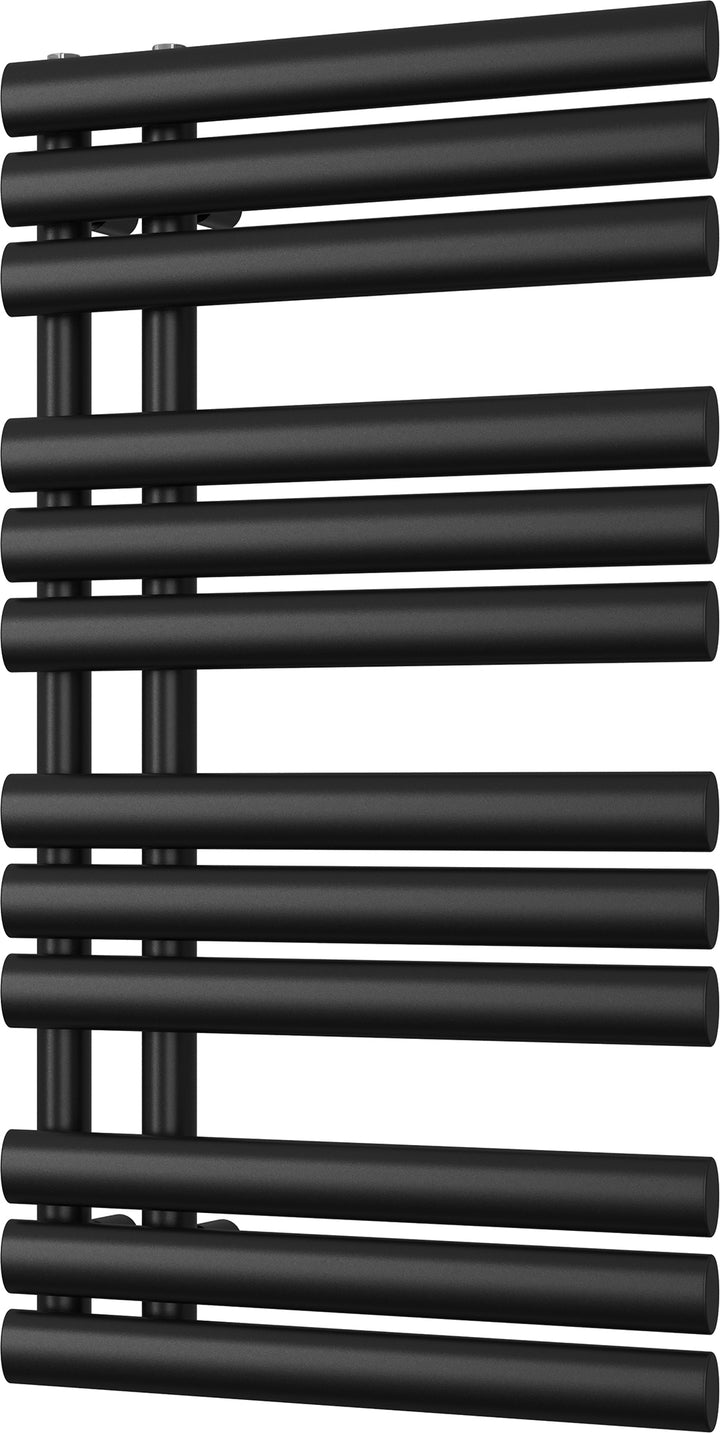 Percival - Black Towel Radiator - H884mm x W500mm