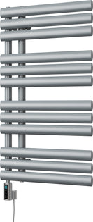 Percival - Silver Electric Towel Rail H884mm x W500mm 300w Thermostatic WIFI