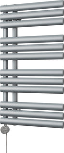 Percival - Silver Electric Towel Rail H884mm x W500mm 300w Thermostatic