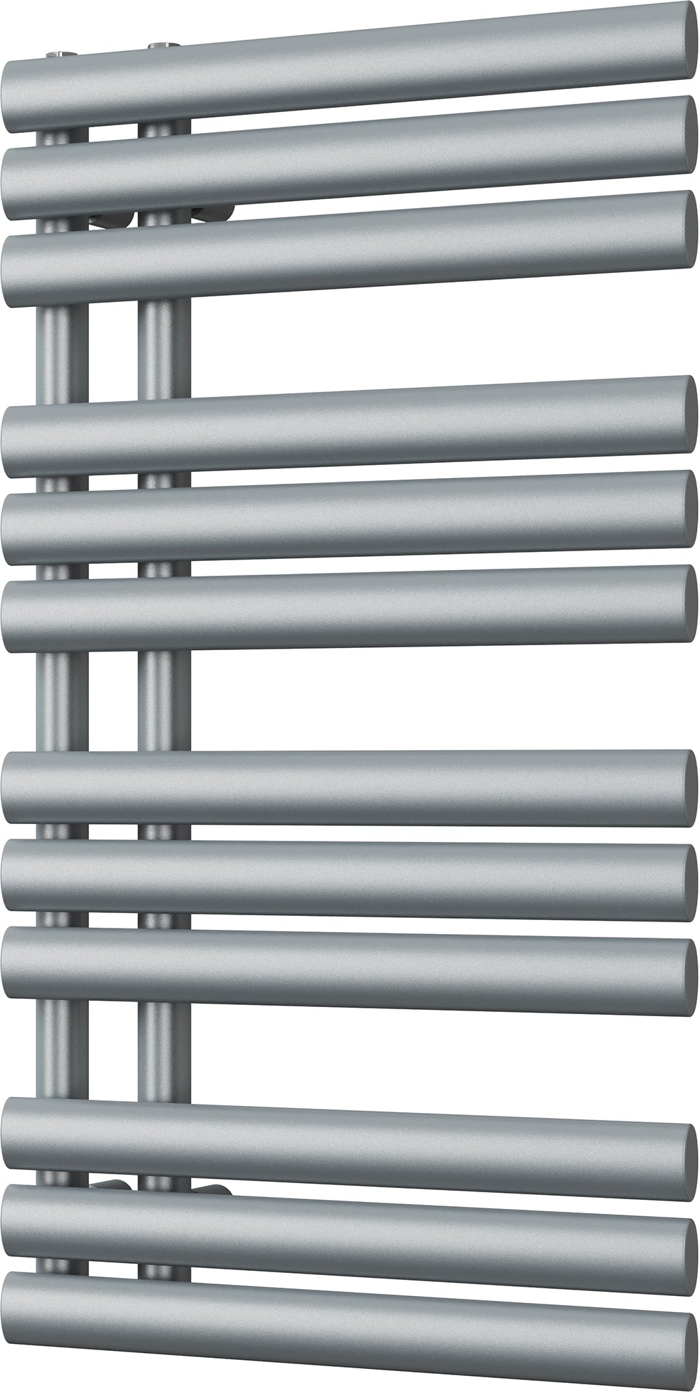 Percival - Silver Towel Radiator - H884mm x W500mm