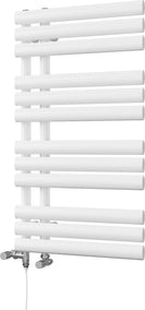 Percival - White Dual Fuel Towel Rail H884mm x W500mm Standard