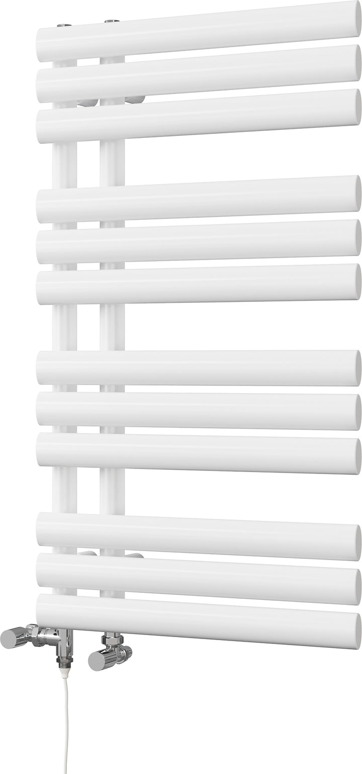 Percival - White Dual Fuel Towel Rail H884mm x W500mm Standard