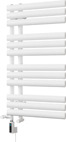 Percival - White Dual Fuel Towel Rail H884mm x W500mm Thermostatic WIFI