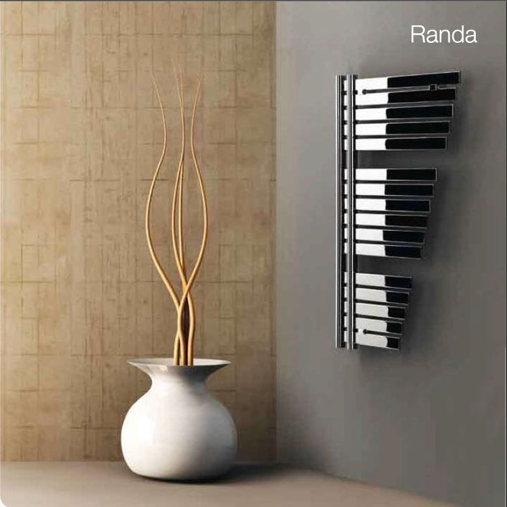 Randa - Chrome Towel Radiator - H800mm x W560mm - Straight