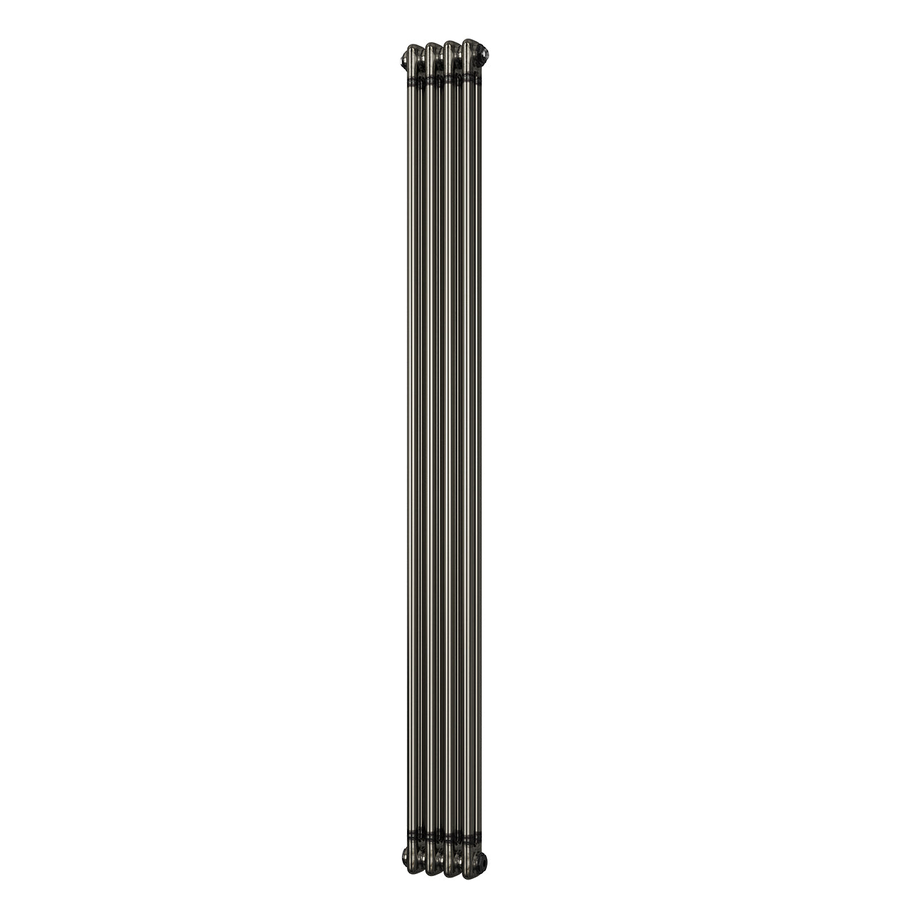 Alpha - Raw Metal Vertical Column Radiator H1800mm x W196mm 2 Column - Feet Included