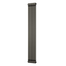 Alpha - Raw Metal Vertical Column Radiator H1800mm x W284mm 2 Column - Feet Included