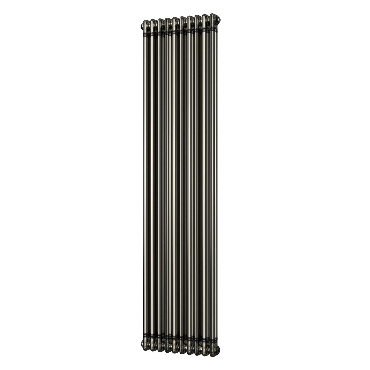 Alpha - Raw Metal Vertical Column Radiator H1800mm x W460mm 2 Column - Feet Included