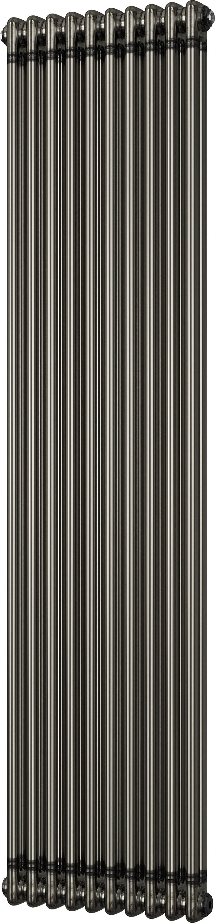 Alpha - Raw Metal Vertical Column Radiator H1800mm x W460mm 2 Column