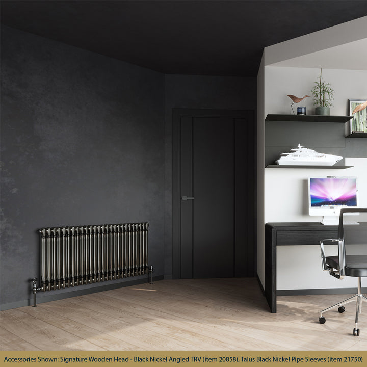 Alpha - Raw Metal Column Radiator H600mm x W1164mm 2 Column - Feet Included