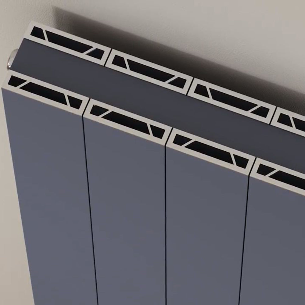 Smooth Panel Radiator Anthracite Vertical Radiator H1800mm x W560mm Smooth - Thetford | UK ...