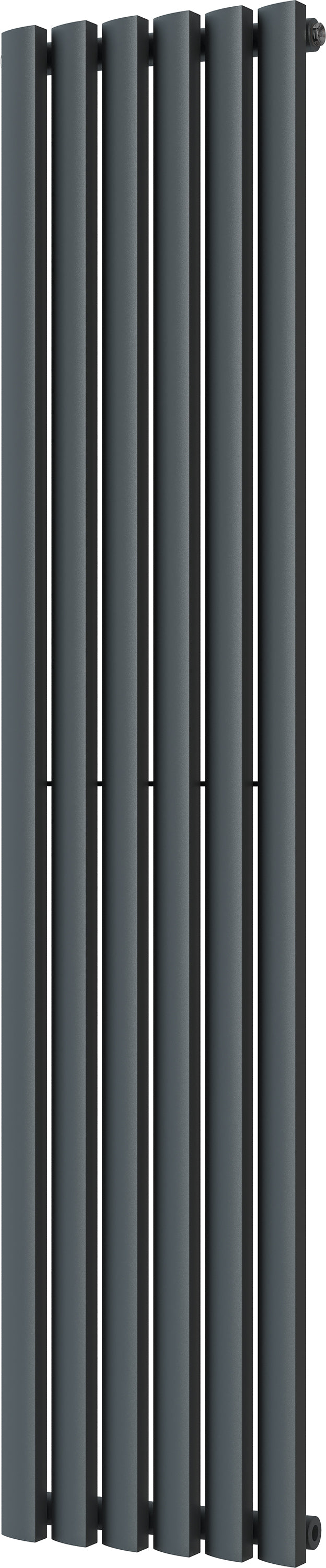 Scalloway - Anthracite Vertical Radiator H1600mm x W355mm Single Panel