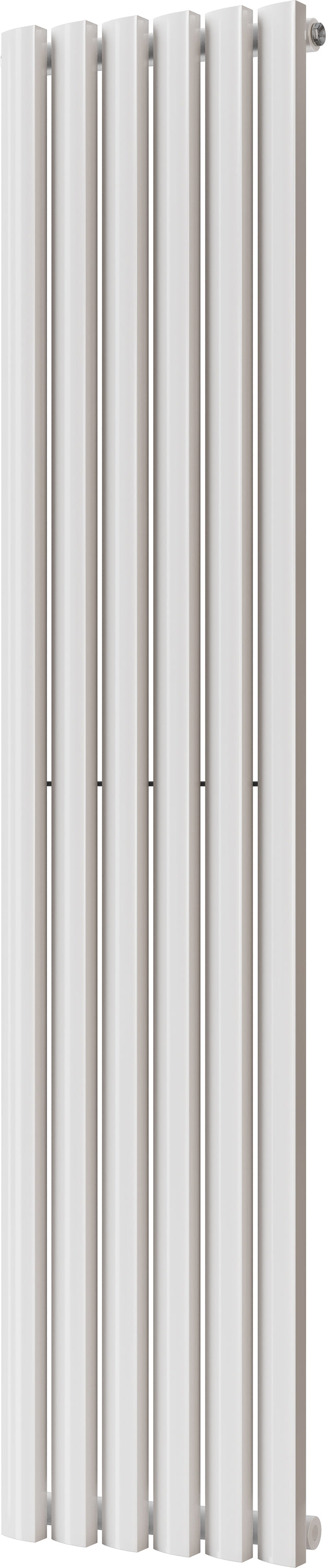 Scalloway - White Vertical Radiator H1600mm x W355mm Single Panel