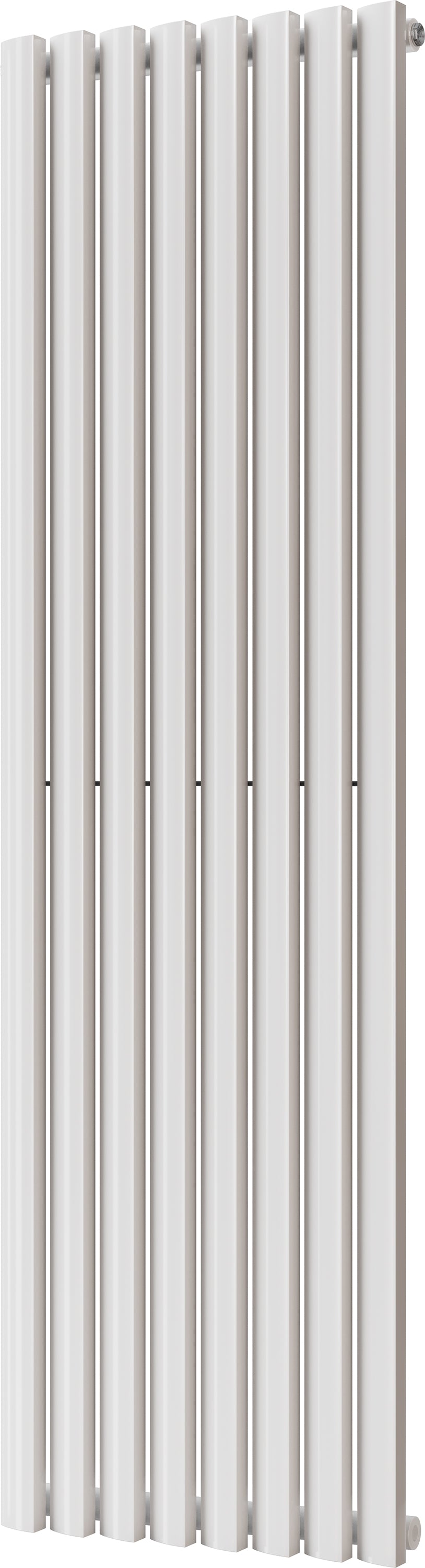 Scalloway - White Vertical Radiator H1600mm x W475mm Single Panel