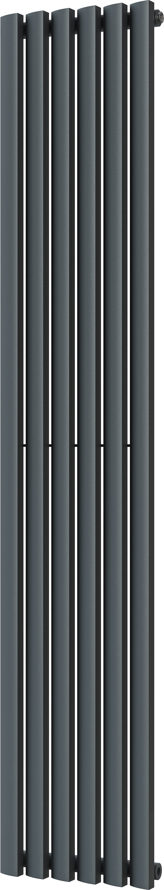 Scalloway - Anthracite Vertical Radiator H1800mm x W355mm Single Panel