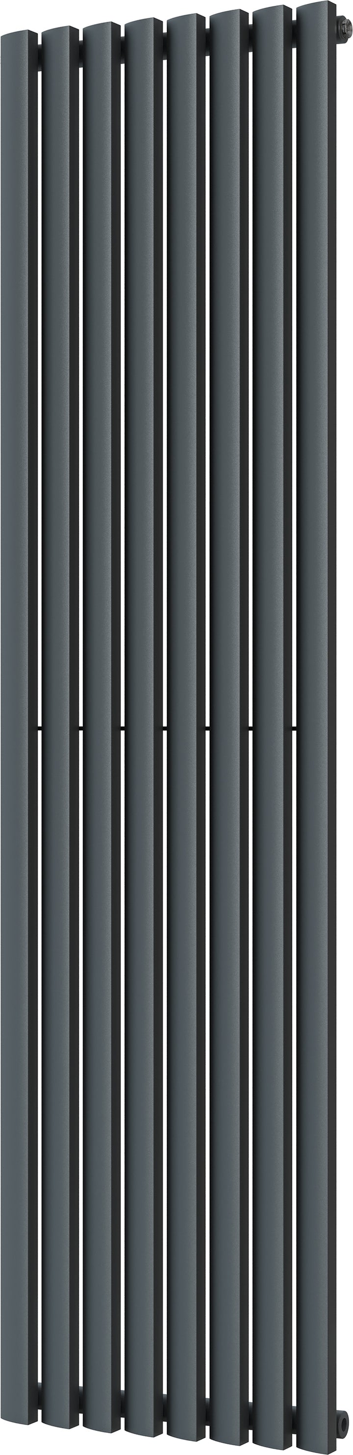 Scalloway - Anthracite Vertical Radiator H1800mm x W475mm Single Panel