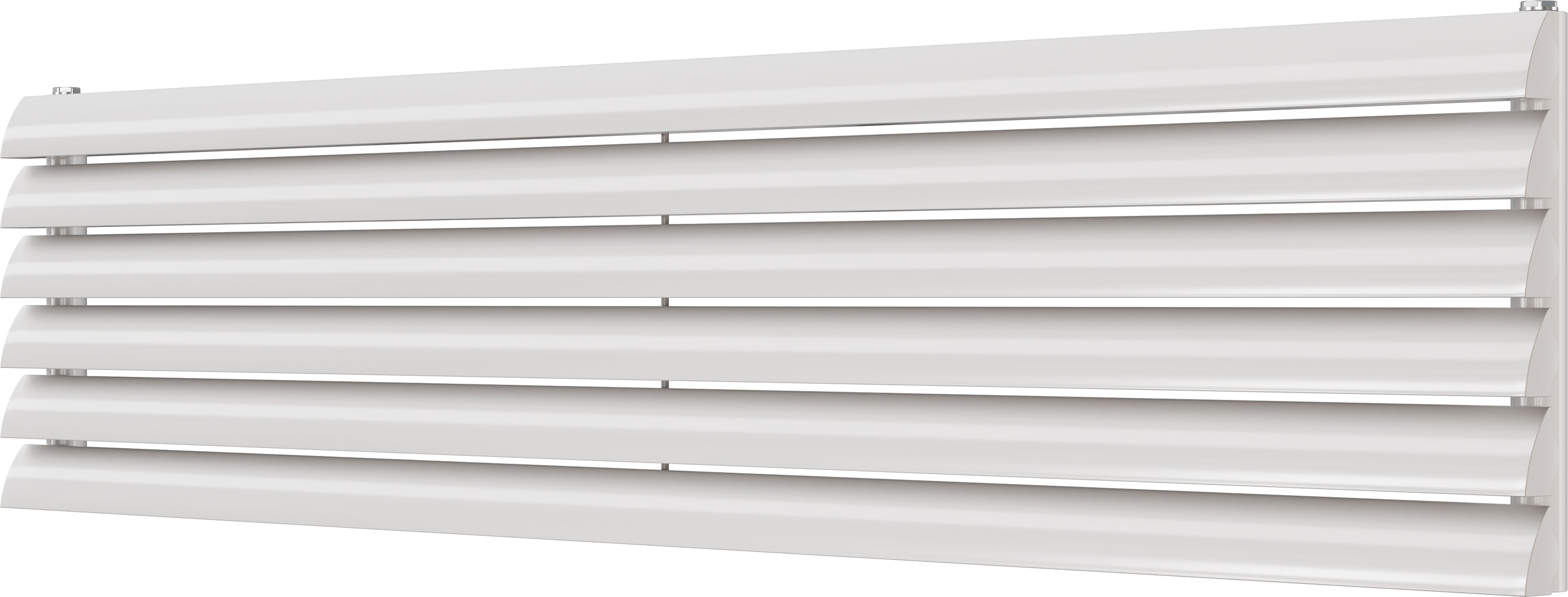 Scalloway - White Horizontal Radiator H355mm x W1600mm Single Panel