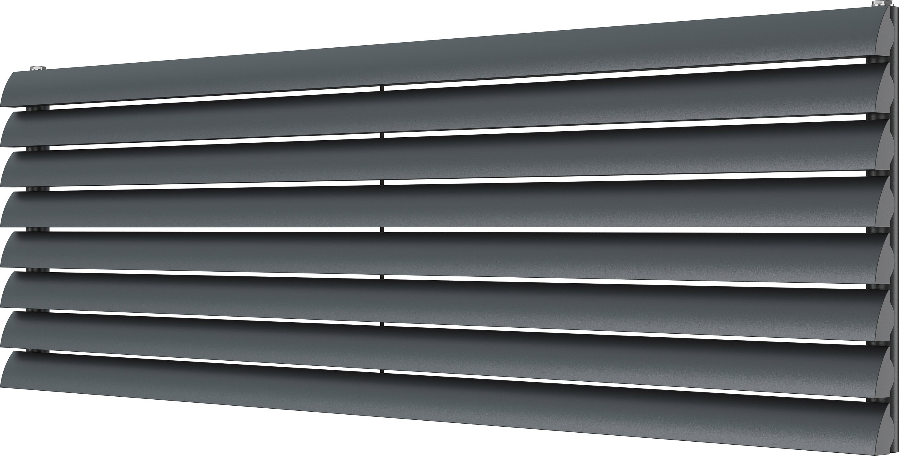 Scalloway - Anthracite Horizontal Radiator H475mm x W1600mm Single Panel