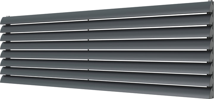 Scalloway - Anthracite Horizontal Radiator H475mm x W1800mm Single Panel