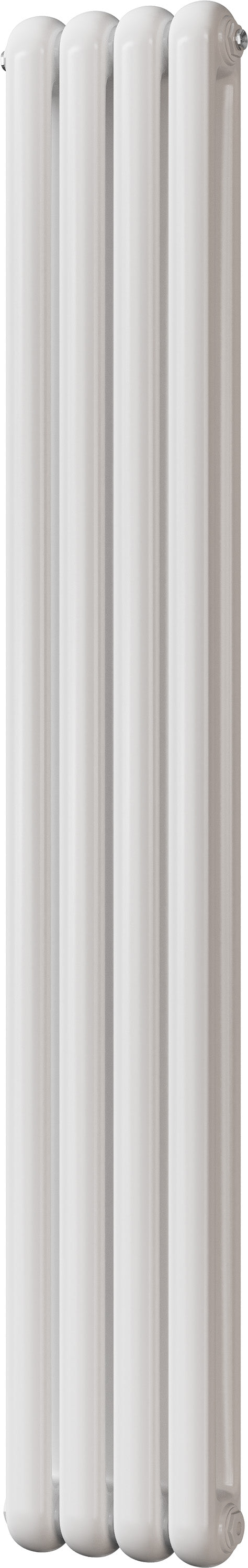 Sherwood - White Vertical Round Top Column Radiator H1800mm x W298mm 2 Column