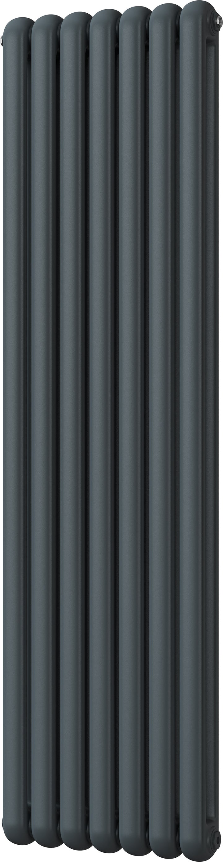 Sherwood - Anthracite Vertical Round Top Column Radiator H1800mm x W507mm 2 Column