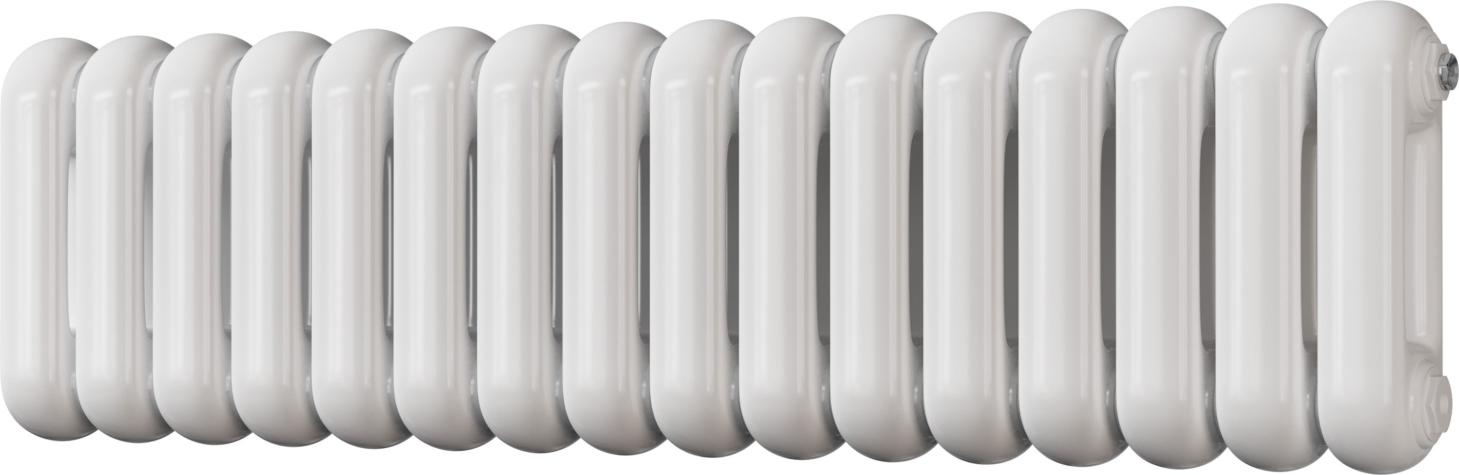 Sherwood - White Round Top Column Radiator H300mm x W1132mm 2 Column