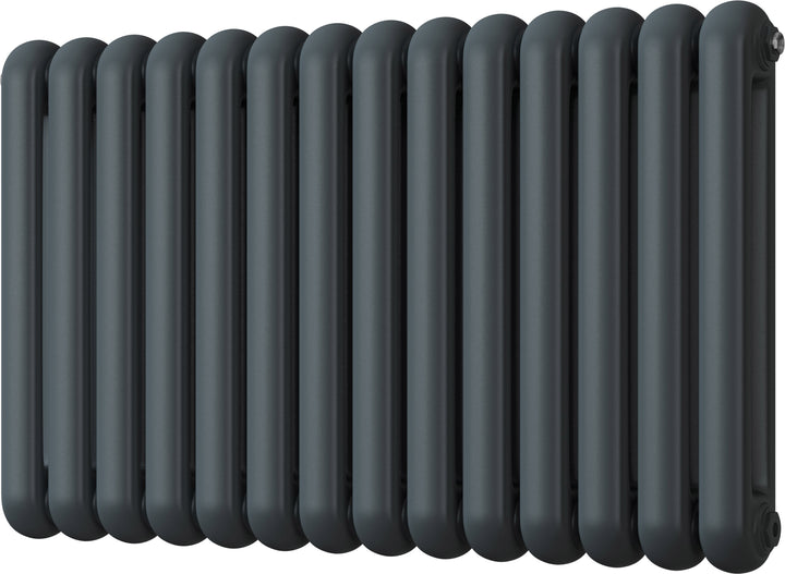 Sherwood - Anthracite Round Top Column Radiator H600mm x W993mm 2 Column