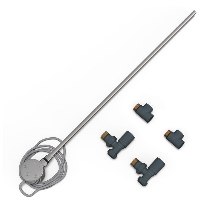 Talus - Dual Fuel Towel Rail Kit 600w Touch Thermostatic Anthracite