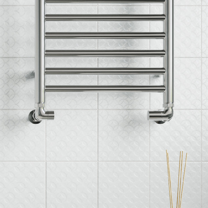 Round Chrome Radiator Valve Corner Polished 10mm