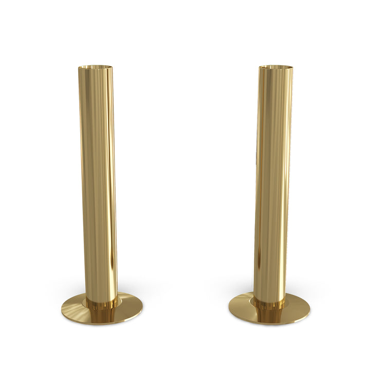 Talus - Polished Brass Polished Pipe Covers 130mm