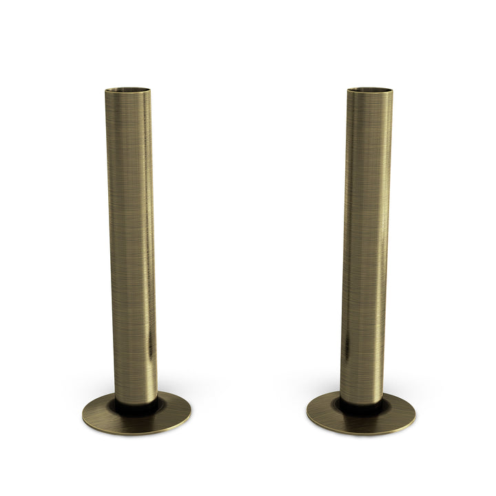 Talus - Antique Brass Brushed Pipe Covers 130mm