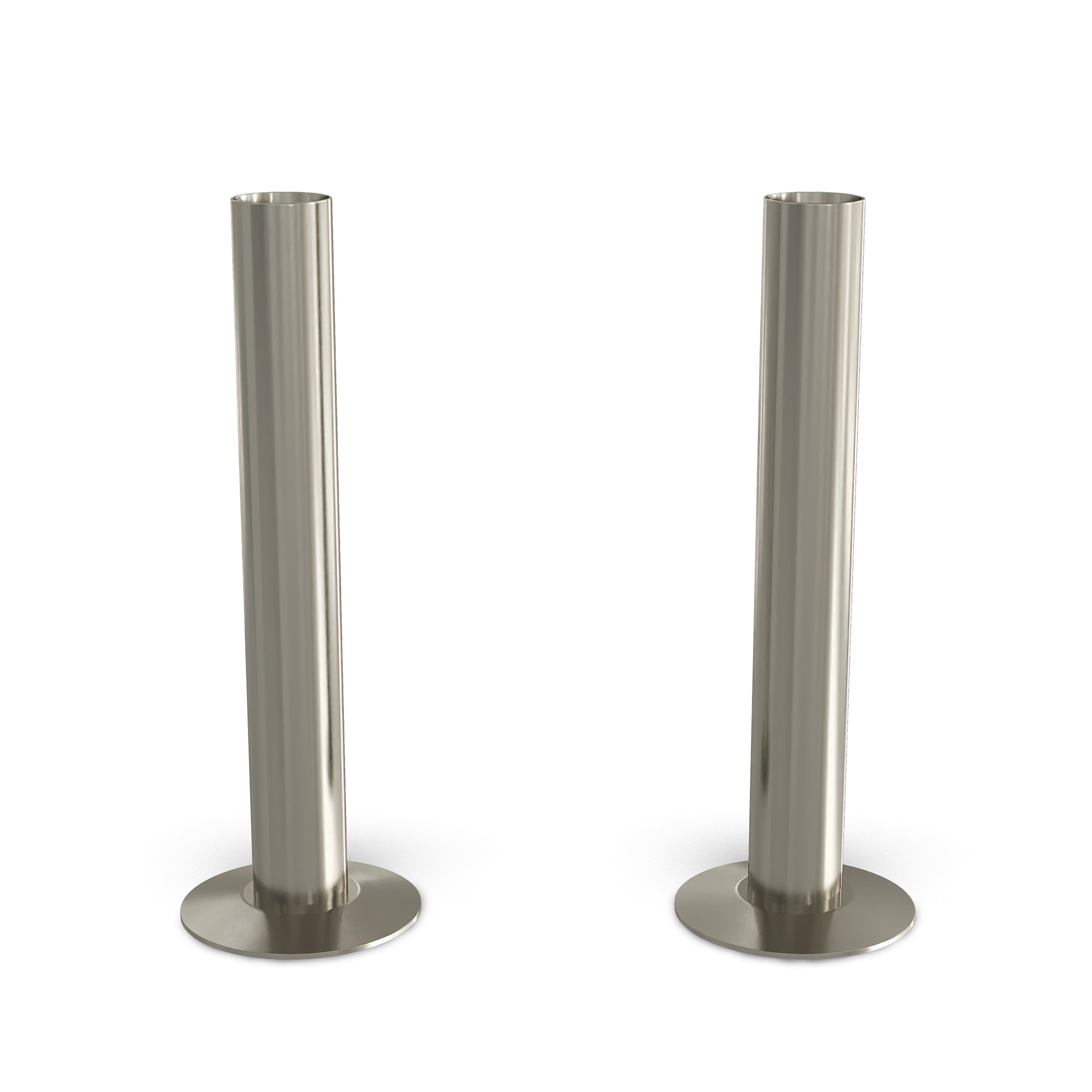 Talus - Silver Nickel Brushed Pipe Covers 130mm