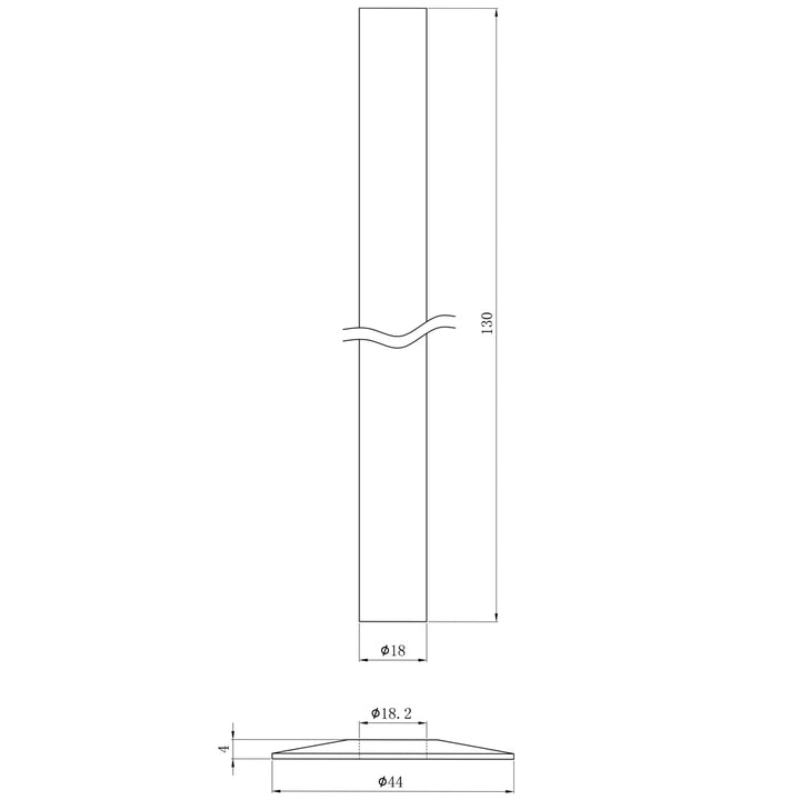 Talus - Chrome Polished Pipe Covers 130mm