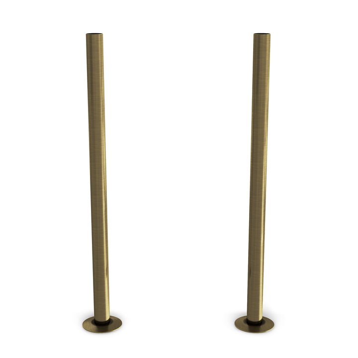 Talus - Antique Brass Brushed Pipe Covers 300mm