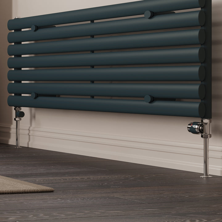 Talus Bold - Thermostatic Radiator Valve & Accessory Kit - Anthracite Straight 15mm