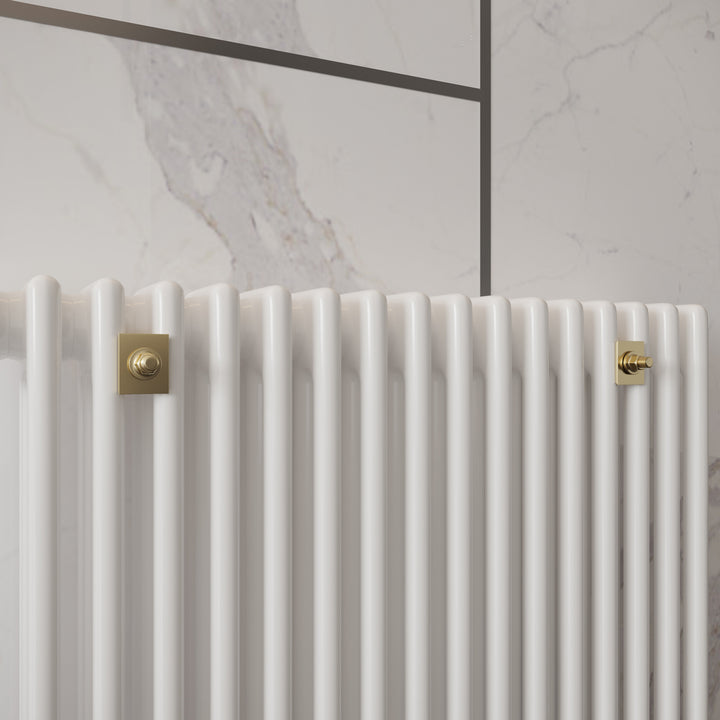 Talus - Polished Brass Radiator Wall Stay