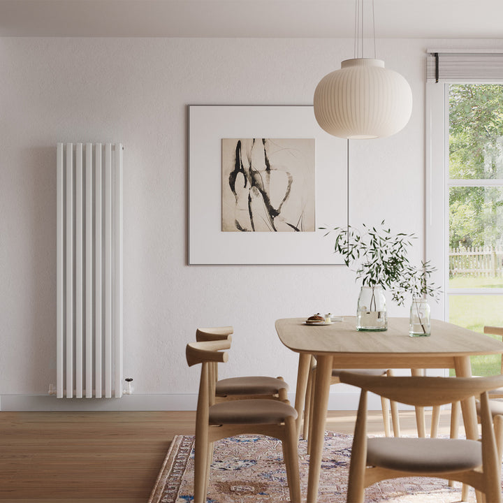 Temple - White Vertical Square Tube Column Radiator H1800mm x W460mm